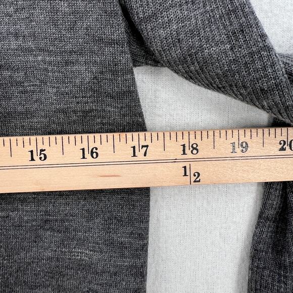 ALLSAINTS Drina Ribbed Cardigan Womens Small Heather Gray Merino Wool Zip - Picture 15 of 16